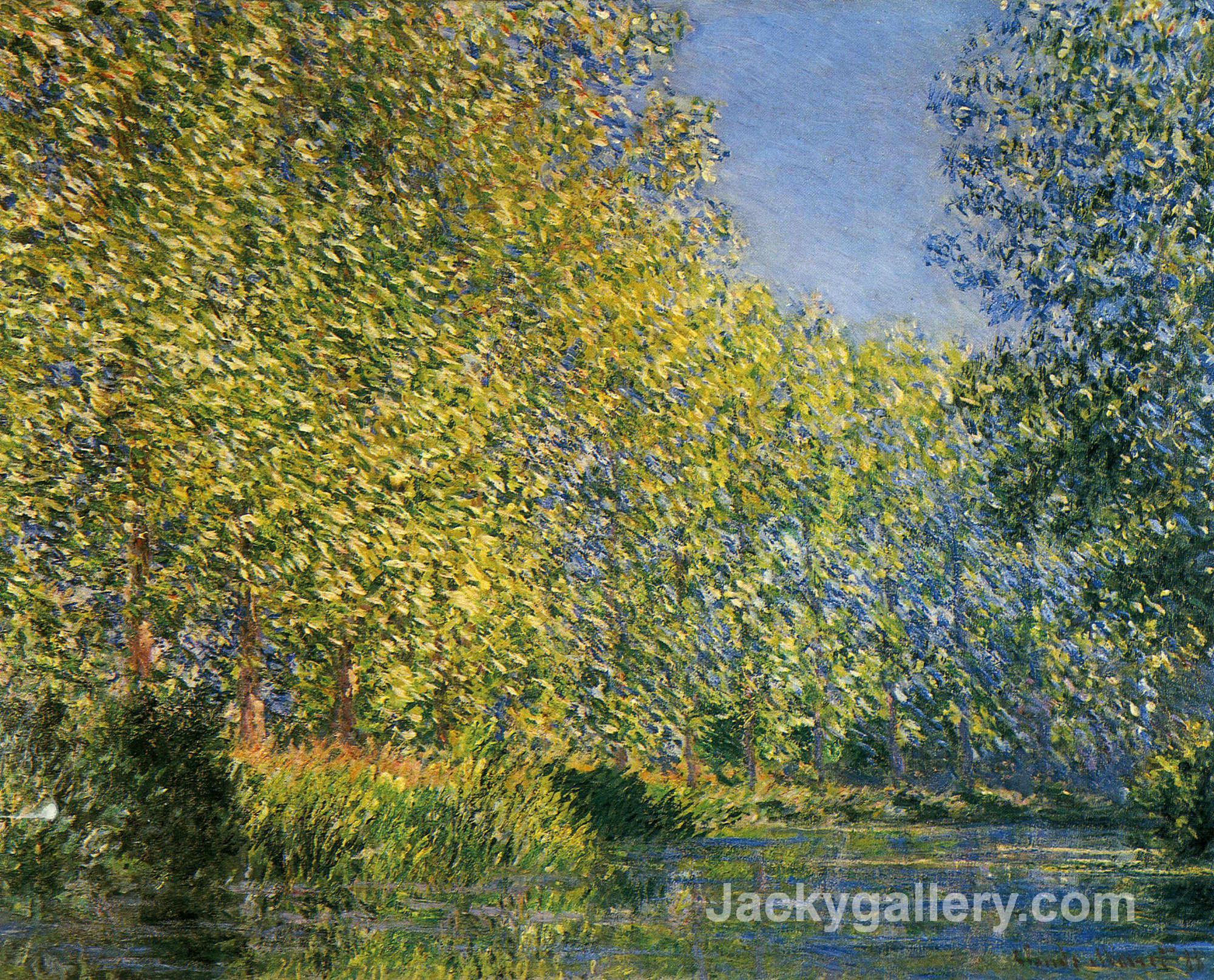 Bend In The River Epte by Claude Monet paintings reproduction